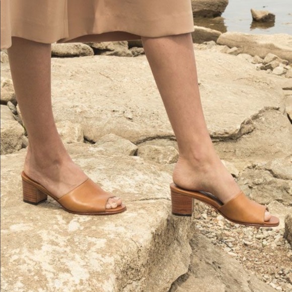 Shoes - Heeled slide mules